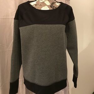 Grey and black Athleta sweatshirt